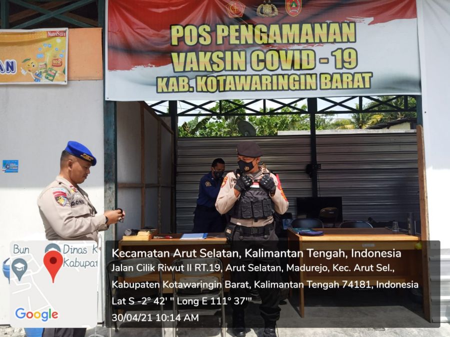sambangi gudang Dinas Kesehatan. 