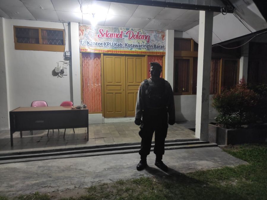 Satbhara Team Patroli Rajawali sambangi Kantor KPUD