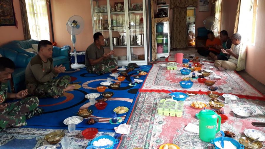 Satgas TMMD hadiri Peringatan Maukid Nabi Muhammad SAW