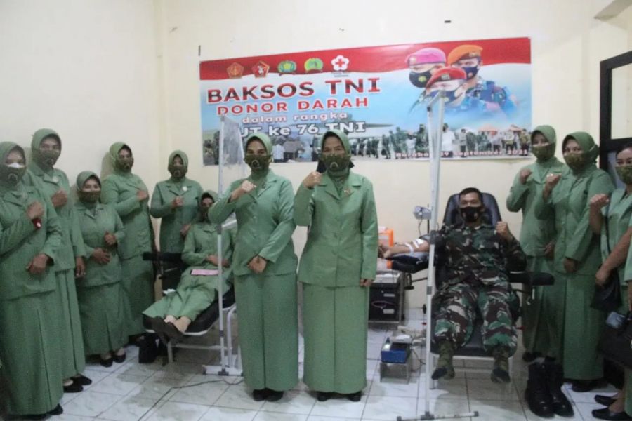 Satgas TMMD Ke-112 Kodim 1002/HST Sumbang Darah