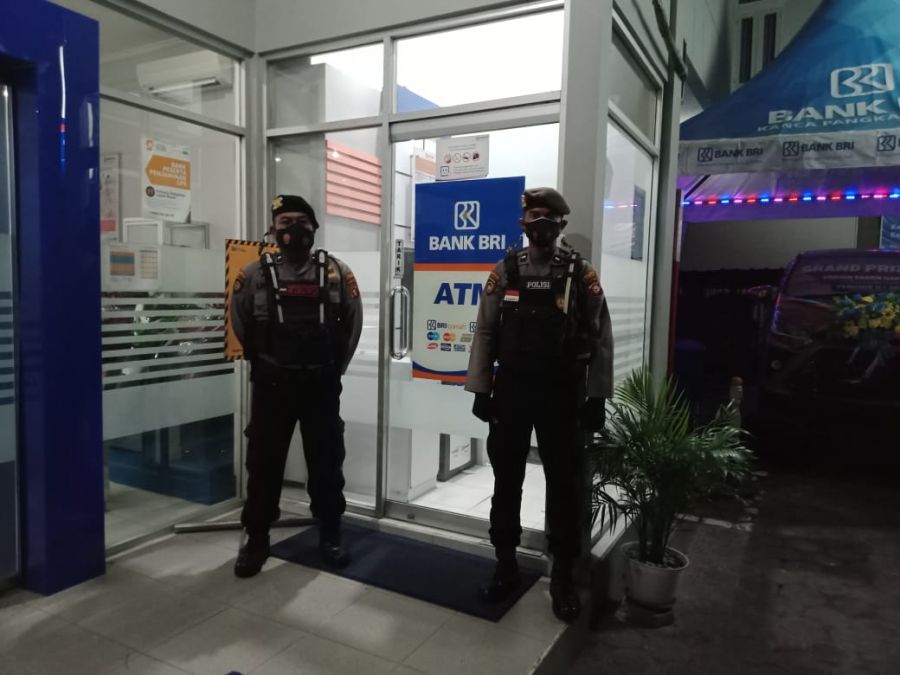 Satsabhara Polres Kobar Sambangi Bank