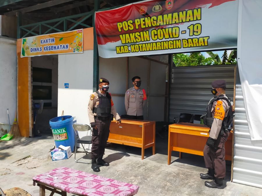 Satsabhara Polres Kotawaringin Barat Sambangi Bank BNI di Kobar