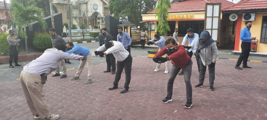 Setelah apel laksakan olahraga pagi