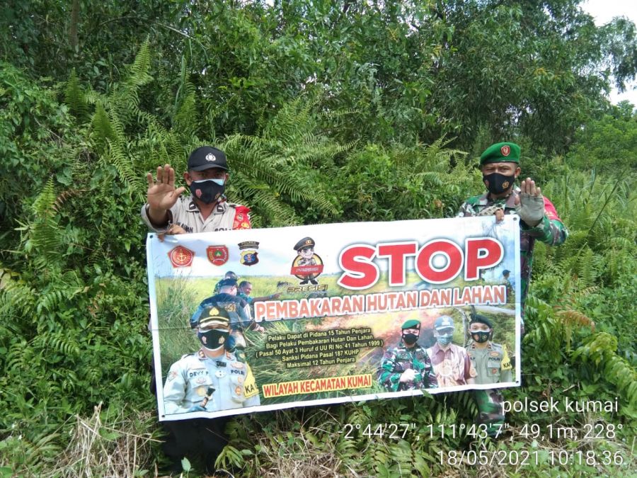 Sosialisasi tempat-tempat rawan terjadinya kebakaran hutan dan lahan
