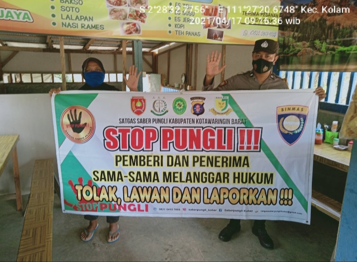 sosialisasikan tolak praktek pungli kepada warga