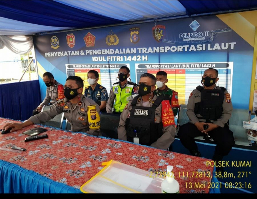 Standby di Pos Penyekatan dan Pengendalian Transportasi Laut Idul Fitri 1442 H Pelabuhan Panglima Ut