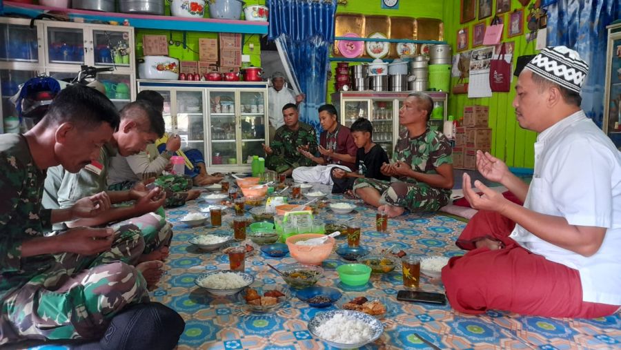 Syukuran Dihadiri Satgas TMMD, Rusmadi Merasa Senang