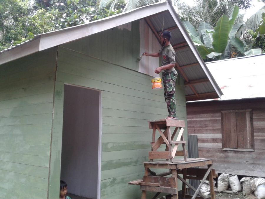 Tahap Akhir Renovasi RTLH Warga Desa Rantau Keminting