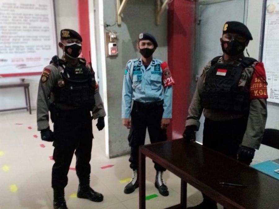 team Rajawali Satsabhara Polres Kobar sambangi Kantor Lapas