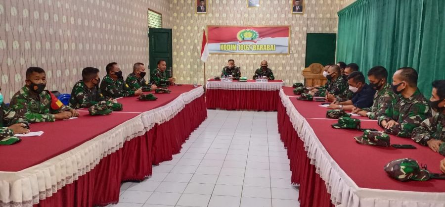 Tim Wasrik Itdam VI/Mulawarman Kunjungi Kodim 1002/HST