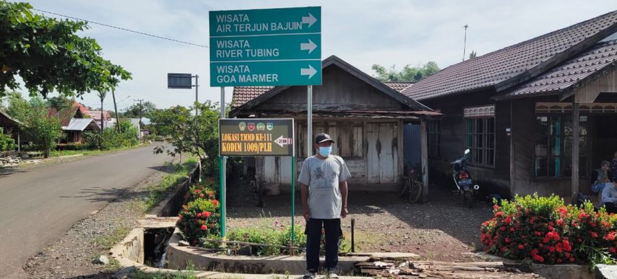 TMMD Ke-111 Harapan Meningkatkan Wisata Air Terjun Bajuin