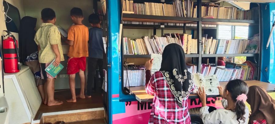 TMMD Ke-111 Kodim 1009/Plh Laksanakan kolaborasi dengan Dispersip